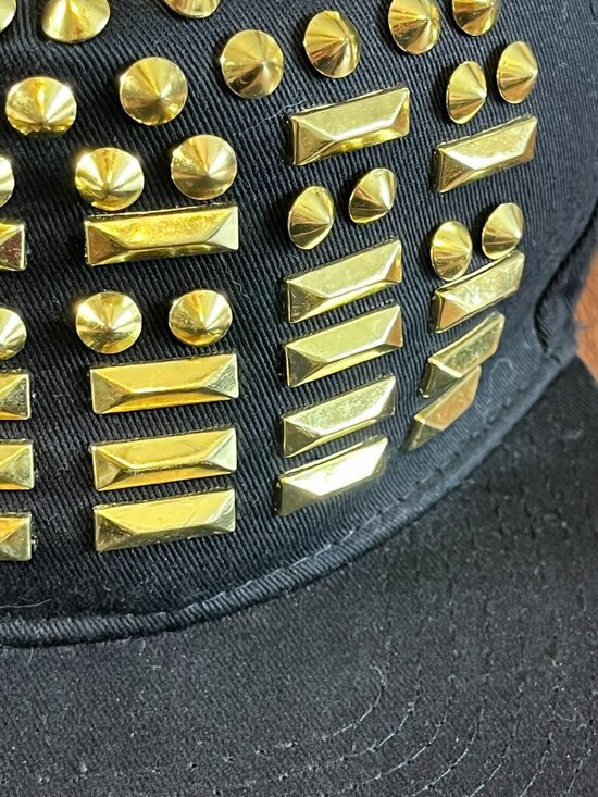 Stampd New Angeles Metal Stud Snapback Black OS Metallic Pretty Gang Rap Music main image 8